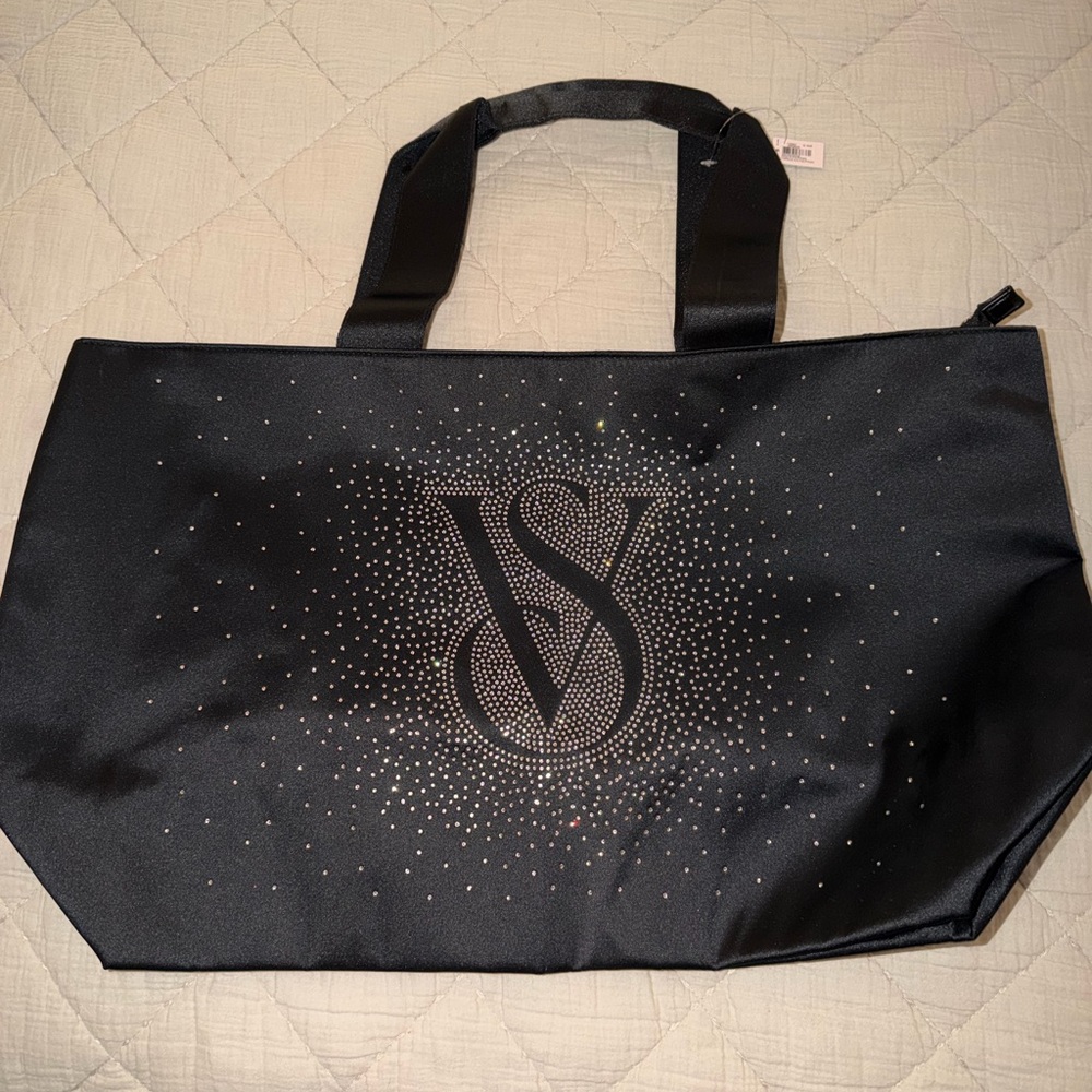 Victoria's Secret Black Sparkle Tote